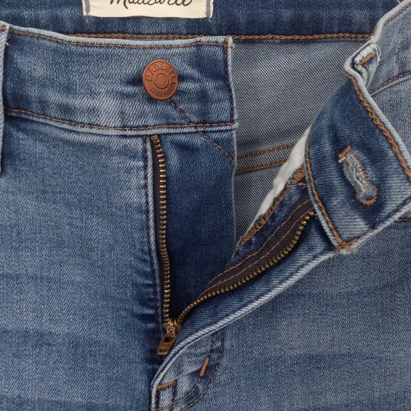 Madewell Roadtripper Skinny Jeans High Rise Stretchy Medium Wash Whisker Size 27 - Picture 6 of 15